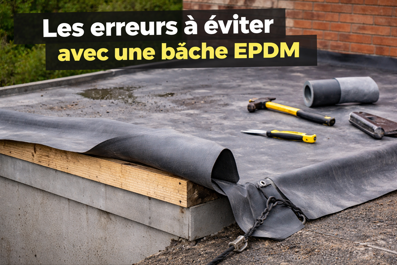Les erreurs à éviter avec une bâche EPDM
